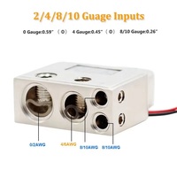 Connecteur de batterie de voiture 12V avec affichage numérique, borne à sertir étanche en cuivre, positif/négatif, accessoires automobiles