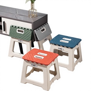 Tabouret pliant moderne en plastique léger pour enfants, idéal pour la maternelle, la maison, la chambre et le changement <span class=keywords><strong>de</strong></span> chaussures au quotidien - Product Image 1