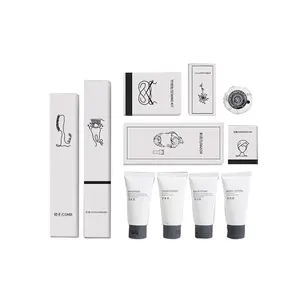 Hotel bathroom disposable soap and shampoo toothpaste set hospitality toiletries kit supplies