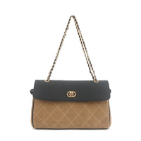 Sac à main matelassé en cuir véritable style européen-américain 2026, motif losanges, pour femme, élégant et minimaliste, à porter à l'épaule