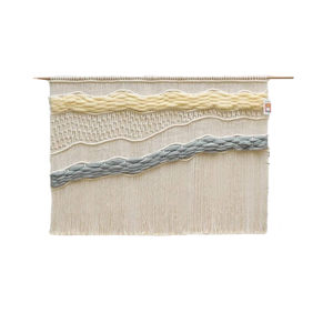 Customize Handmade Modern Macrame Wall Hanging Handwoven 100% Cotton <b>Large</b> <b>Curtain</b> Decor 52Wx40L Hot Sale - Product Image 1