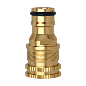 Conector de latón para grifo de fregadero, tubería de agua de 12-16mm, tipo chupete, accesorio universal, montaje en cubierta, un solo orificio - Product Image 3