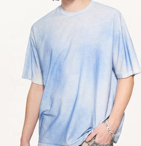 High-Quality Custom Heavy Loose <b>Thick</b> Men's Short Sleeve <b>T</b>-<b>Shirt</b> Coarse Cotton - Product Image 2