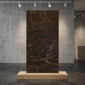 Azulejos de Porcelana con Aspecto de Mármol Pulido Spyker Choco Serie Luxury de 600x1200 mm para Espacios Interiores de Primera Calidad - Product Image 4