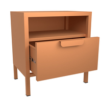 Tables de chevet pour chambre européenne Armoire de rangement en métal pour la maison Mini casier avec 1 tiroir