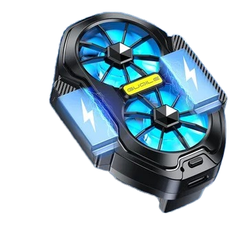 FS01 Dual Fan Rechargeable Mobile Phone Cooler Long-Lasting Stronger Cooling Air Cooling Gaming Cellphone Game Accessories