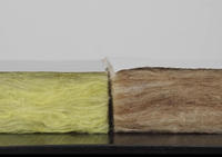 Rouleau de couverture isolante carrée en fibre de verre doublée de papier d'aluminium, résistant au feu, écologique, R2.0, sans formaldéhyde, pour immeubles de bureaux