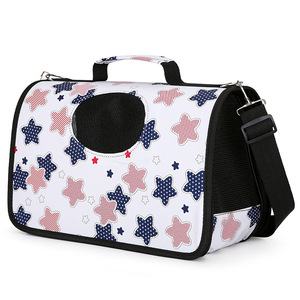 Mochila plegable de tela Oxford con estampado de gato de dibujos animados, suave, para mascotas, para viajes al aire libre, tamaños pequeños, medianos y grandes - Product Image 4