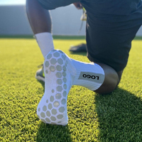 Calcetines de Fútbol Personalizables para Hombre, Antideslizantes, con Puntos de Goma, para Otoño, MOQ Bajo, para Jóvenes y Hombres, de Tubo Medio, con Base Antideslizante