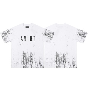 T-<span class=keywords><strong>shirt</strong></span> de luxe de haute qualité Amirys pour hommes et femmes, vêtements imprimés tendance, respirant, 100% coton - Product Image 5