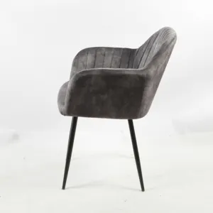 SKY Vintage Fabric Modern Upholstery Arm Velvet Dining Chairs