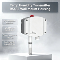 Transmisor de Temperatura y Humedad RS485 LCD con Precisión de 0.5°C para Cuarto de Cultivo de Hongos, Cultivo de Tejidos Vegetales, Invernadero, Personalizable
