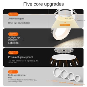 Plafonnier encastré LED à économie d'énergie de haute qualité pour intérieur IP65 6W 12W 18W Spot pour la maison et le bureau - Product Image 5