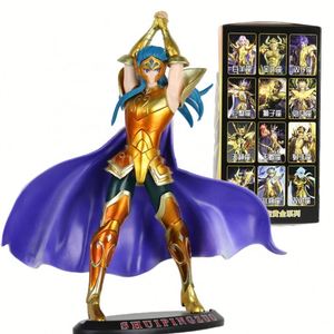 Saint Seiya อนิเมะเรื่องตำนานผ้า LEO aiolia Aquarius Camus มะเร็ง deathmask อัศวินสีทองของเล่นโมเดลการกระทำพีวีซี - Product Image 4