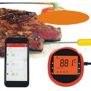 Bluetooth Fleischthermometer drahtloses Fleischthermometer drahtloses digitales Grillthermometer mit 6 Temperaturproben für Grill BBQ