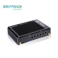 Mini PC Pare-feu Industriel Pfsense 6xRJ45 Gigabit Core I3 I5 I7 DDR4 Win11 Linux OPNSense Routeur pour Serveur de Sécurité Réseau