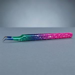 Pinzas Profesionales para Pestañas con Punta Curva, Herramienta de Belleza Metálica para Extensión de Pestañas, Duraderas, Planas, Mini, en Forma de Abanico - Product Image 2