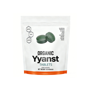 Comprimés d'algues bleu-vertes biologiques de haute qualité, riches en prébiotiques et en protéines, végétaliens, sans OGM, supplément de vitamines et de minéraux - Product Image 1