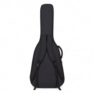 Échantillon gratuit, vente en gros, sac de guitare électrique Oxford imperméable sur mesure, rembourré 15 mm, noir, pour guitare basse - Product Image 3
