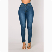 Pantalon crayon taille haute super extensible pour femme, jean skinny en denim épais 450g, streetwear décontracté, personnalisable OEM ODM 2026