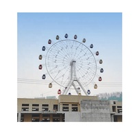 Roue Wonder en acier de 38m à vendre manèges de parc d'attractions en plein air et centres commerciaux 30 ans d'expérience dans la fabrication de grandes roues