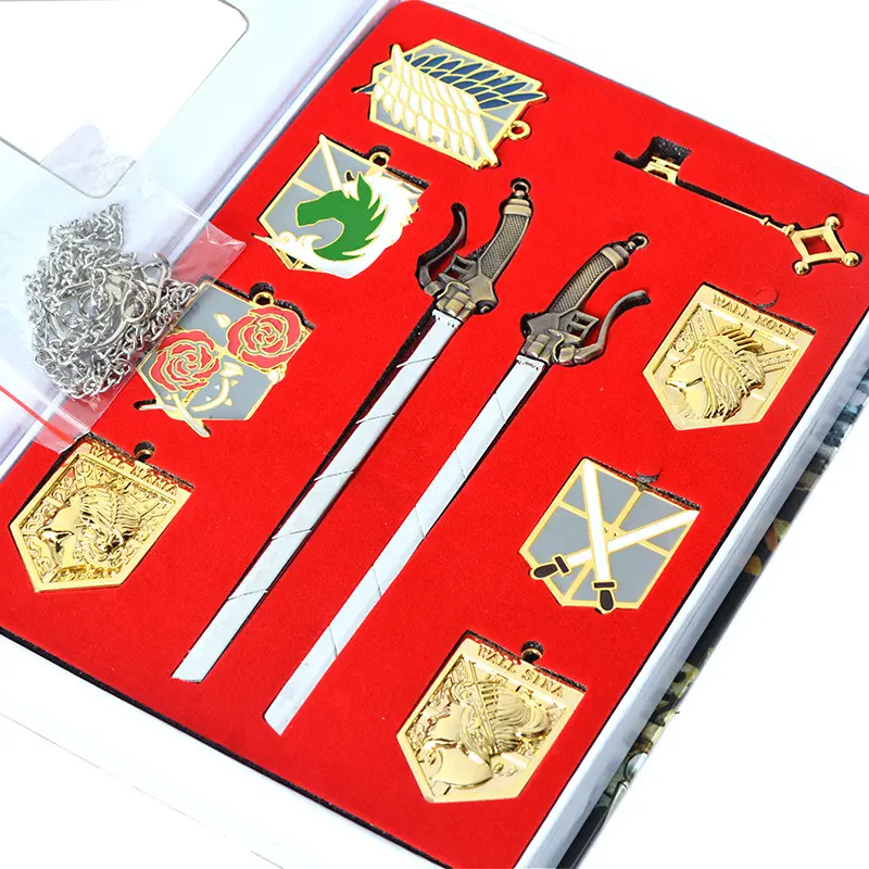 10 قطعة في مجموعة واحدة سبائك نموذج الكشفية فوج و شارة لمحبي حضور على تيتان Shingeki لا Kyojin تأثيري كهدية