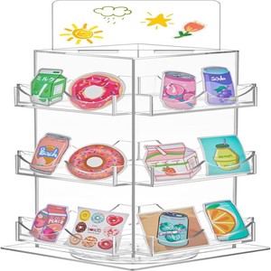 حامل عرض ملصق رقمي دوار حديث بأربعة جوانب مع حامل عرض لاصق دوار رقمي - Product Image 1