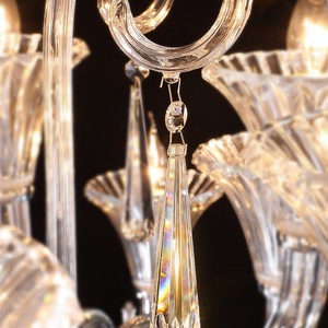 D27.6in 2025 yeni fransız kristal avize oturma odası yemek odası Modern basit aydınlatma lüks tasarım kristal sarkık işık - Product Image 3