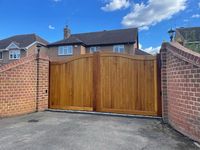 Houten Poort Massief Duurzaam Hout Schuifpoorten Voor Villa 'S