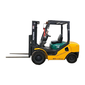 Chariot élévateur diesel d'occasion Zlin Henan 5 tonnes FD30 à mât simple à vendre à Shanghai - Product Image 1