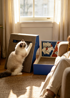 Griffoir pour chat en carton résistant à l'usure, lit de repos pour chat, protège le canapé et les meubles, fournitures pour animaux domestiques d'intérieur