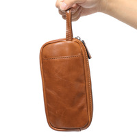 Dompet Kulit Sapi Asli Lapisan Atas Retro Grosir, Kapasitas Besar, Model Panjang, Untuk Pria & Wanita, Dapat Menampung Ponsel
