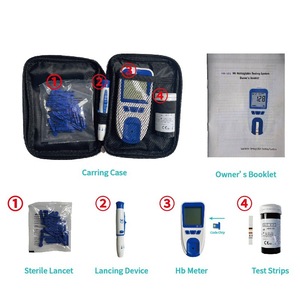 Analyseur d'hémoglobine portable de haute précision HB-101 de classe II, analyseur d'hémoglobine <span class=keywords><strong>HBA1C</strong></span> pour le diabète, analyseur d'hématologie automatique - Product Image 2