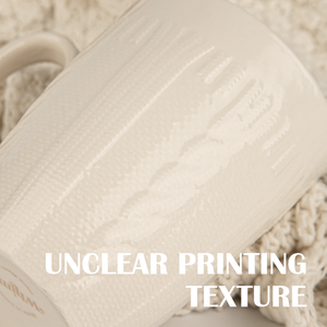 Übrig gebliebene Lager defekte Tasse Geschirrs püler Mikrowelle sicher ungleich mäßige Textur Prägung Keramik Kaffeetassen mit Griff - Product Image 2