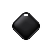 Tag Pelacak GPS Mini Pintar Anti-Hilang Perangkat Pengingat Pelacak Mobil Dompet Kunci Anjing Hewan Peliharaan Alarm Klakson Tahan Lama 210mAh Putih/Hitam