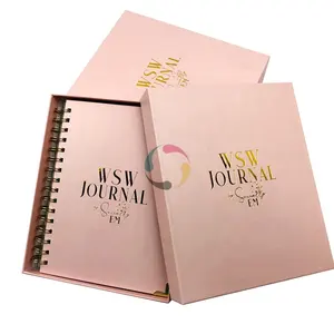 Journal Printing Gift Box Easy Open Wire-o Spiral Binding Journal Planner Notebook Printing Service
