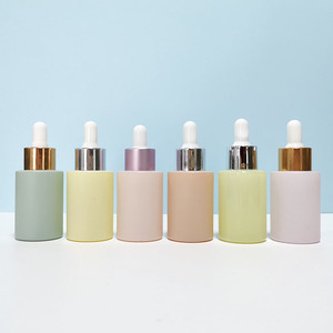 New Arrival Transparent 30ml 50ml Flat Shoulder Hair Oil <b>Container</b> Perfume Oil Packaging Dropper <b>Glass</b> Bottles With Pipette - Product Image 3