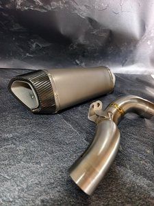 Pot d'échappement modifié S-C pour Hypermotard 950, design flamme <span class=keywords><strong>scorpion</strong></span> - Noir/Argent, échappement de moto - Product Image 3