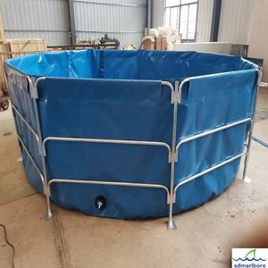 SDM bâche automatique mangeoire à poissons étang en plastique pvc pisciculture réservoir étang 8000L étang à poissons - Product Image 4