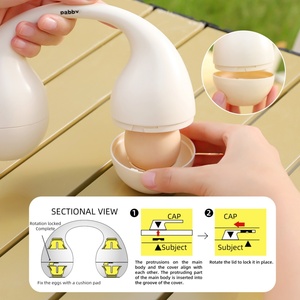 Portable Egg Container with Handle Special Plastic Egg Holder Shock-proof <b>Storage</b> <b>Box</b> Kitchen <b>Storage</b> Food for Packing Eggs - Product Image 4