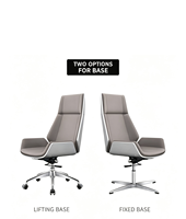Chaise de bureau ergonomique à dossier haut, pivotante, en cuir, pour manager, siège de bureau réglable, chaise de travail informatique
