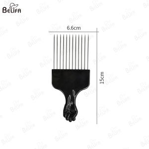 Juego de Peine permanente Herramienta de cuidado de trenza sucia africana, peine en forma de esponja, peine de inserción de aguja de acero - Product Image 2