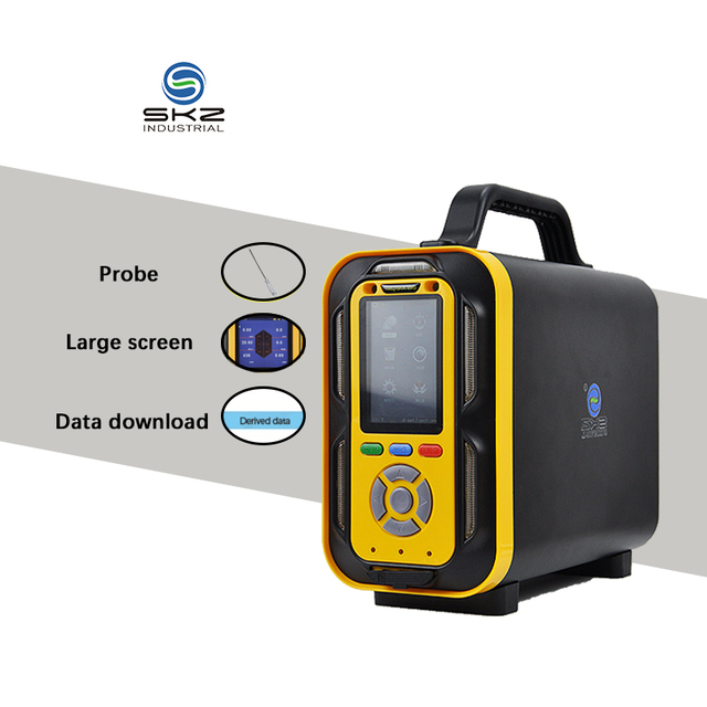 SKZ2050D-O2/CO2/CO/SO2/NO/NO2 Potable Gas Analyzer  Gas Detector Flue Gas Analyzer with Pyrometric Probe