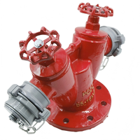 Collecteur d'entrée d'eau bidirectionnel en fonte ductile, interface parallèle, adaptateur de pompe incendie en pouces, connecteur de pompe à eau de type Y