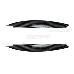 Pegatinas para Cejas de Faros Delanteros de Coche, Aspecto Negro Brillante/Carbono, para BMW Serie 1 E81 E82 E87 E88 2008-2013 - Product Image 3
