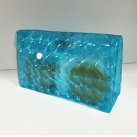 Sac de fermeture à pression en plastique EVA personnalisé pochette à boutons en PVC avec impression