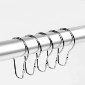 8 ganchos de cortina invertidos en forma de calabaza sin cuentas de hierro, duraderos y ecológicos para cortinas de ducha y ventanas - Product Image 4