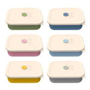 4 <b>Compartment</b> Bento <b>Lunch</b> <b>Box</b> Silicone Food Storage Containers for Adults/kids/students - Product Image 5