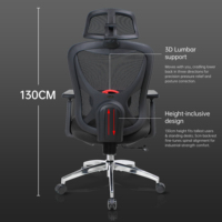 Chaise de bureau ergonomique en maille pour le Brésil avec repose-pieds, siège surdimensionné en forme de W, chaise de gaming