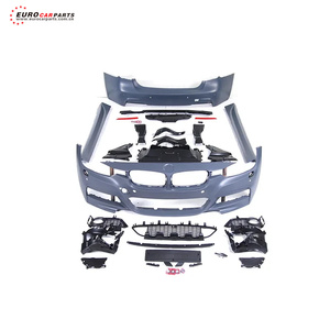 3 Series F30 Actualización a MT Style Parachoques de coche Faldones laterales Parachoques trasero Juego completo Kit de carrocería - Product Image 1